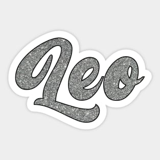 Leo Glitter Sticker